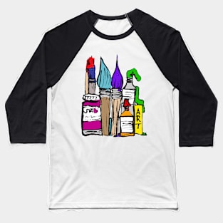 Art About Art 1 in Colour Baseball T-Shirt